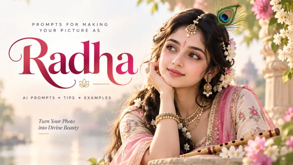 Top Prompts for Making Your Picture as Radha with AI